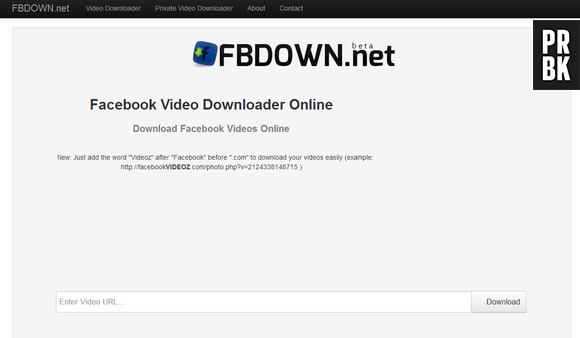 “FBDOWN.net” é uma ferramenta para Google Chrome que permite baixar vídeos do Facebook