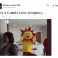  Fantasia de Claudia Leitte lembra muito o mascote da loja de brinquedos RiHappy 
