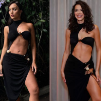 Rafa Kalimann e Bruna Marquezine usam mesmo look no estilo cut-out. Vote em quem vestiu melhor!