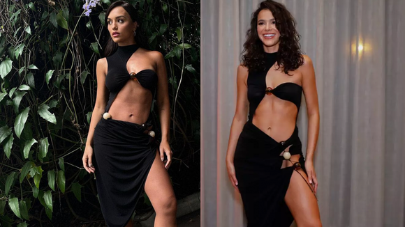 Rafa Kalimann e Bruna Marquezine usam mesmo look no estilo cut-out. Vote em quem vestiu melhor!