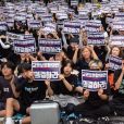 Professores da Coreia do Sul protestam nas ruas contra assédio de pais e alunos