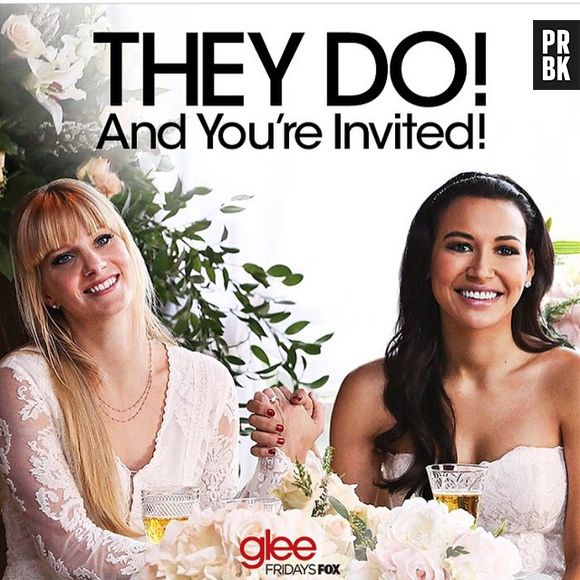 Brittany (Heather Morris) e Santana (Naya Rivera) vão se casar em "Glee"
