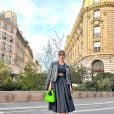 Bianca Andrade apostou em look com saia longa rodada para a Paris Fashion Week 2023