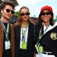 Bruna Marquezine e Sasha, que estava com o marido João Figueiredo, apostaram no preto e branco para GP de F1