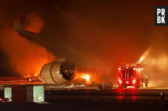 5 dos 6 passageiros do avião da Guarda Costeira do Japão morreram após colisão no aeroporto