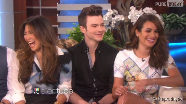 Em "Glee", Lea Michele, Chris Colfer e Jenna Ushkowitz falaram sobre o final da s&eacute;rie