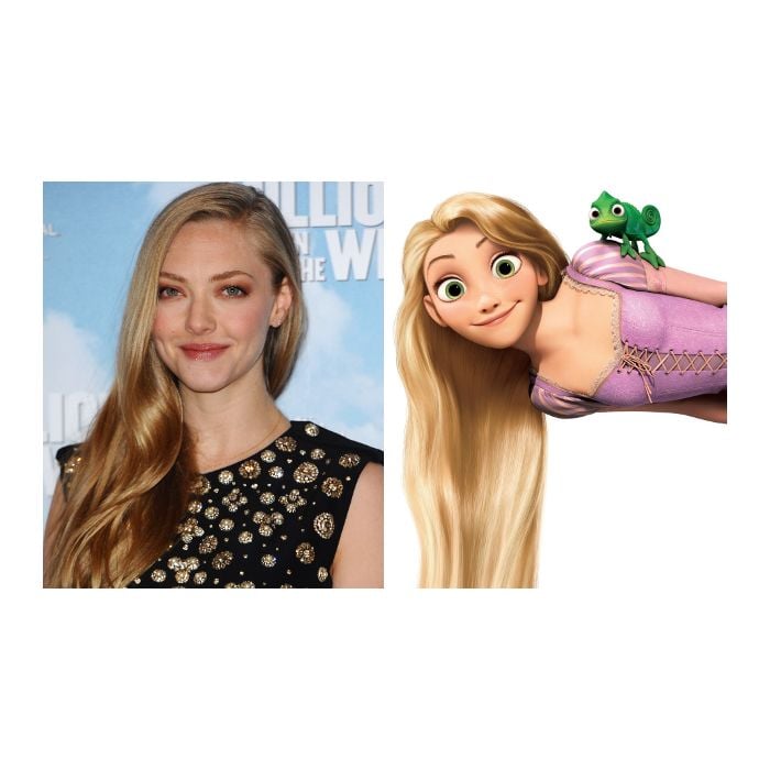  A Rapunzel, de &quot;Enrolados&quot;, &amp;eacute; uma das princesas preferidas da galera e ficaria incr&amp;iacute;vel na pele da Amanda Seyfried. N&amp;atilde;o adianta negar! 