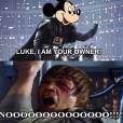  Outra vez o Mickey envolvido em memes de "Star Wars" 