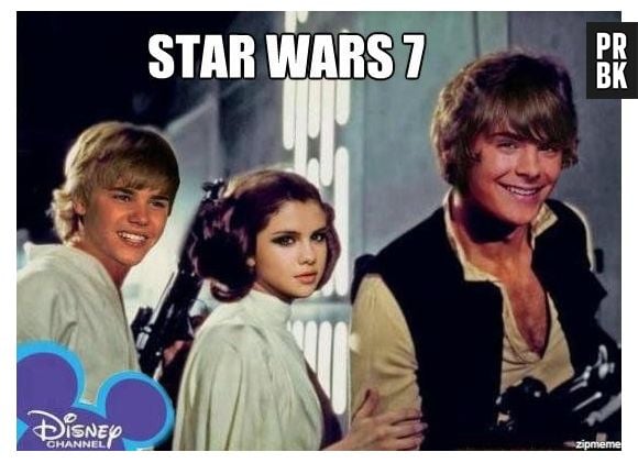 Selena Gomez, Justin Bieber e Zac Efron viram memes de "Star Wars"