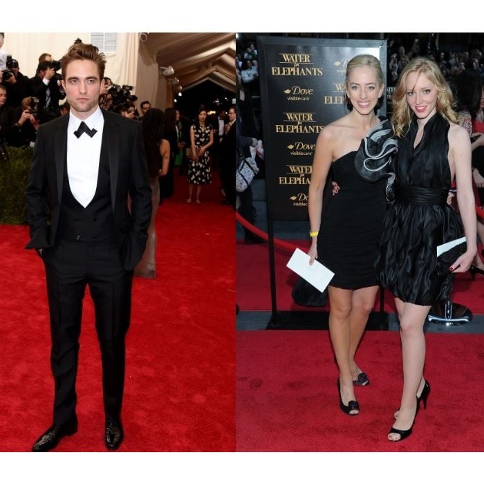  O astro da saga &quot;Crep&amp;uacute;sculo&quot;, Robert Pattinson, tem duas irm&amp;atilde;s g&amp;ecirc;meas: Vict&amp;oacute;ria e Lizzy 