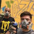  Rodrigo Godoy faz grafite por 9 horas para homenagear Preta Gil 