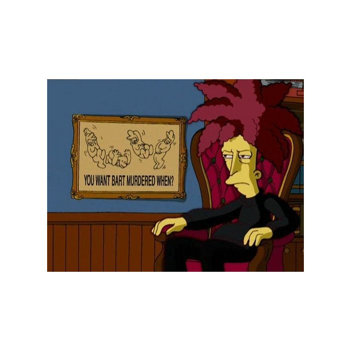 Sideshow Bob já pensou em várias formas de matar o Bart em &quot;Os Simpsons&quot;
