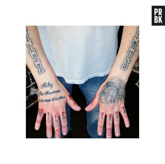 Apesar de adorar tatuagens, Miley Cyrus não curte a homenagem de fã