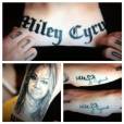  Miley Cyrus + tatuagem = homenagem bizarra 