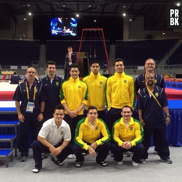 Equipe de ginástica olímpica no Pan Americano 2015