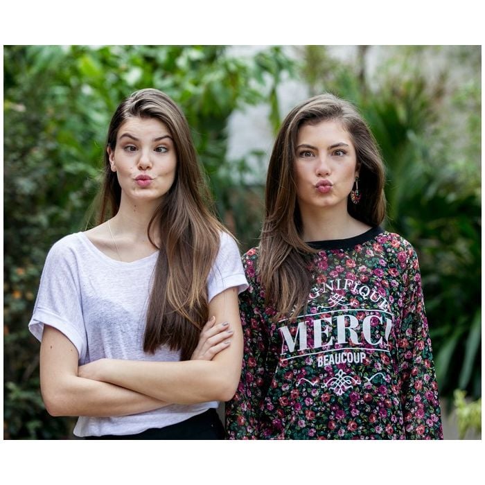 Camila Queiroz e Bruna Hamú poderiam fazer gêmeas na próxima trama global, não é mesmo?