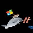  As imagens do Ninja Cat podem ser baixadas e aplicadas como papel de parede do Windows 10 