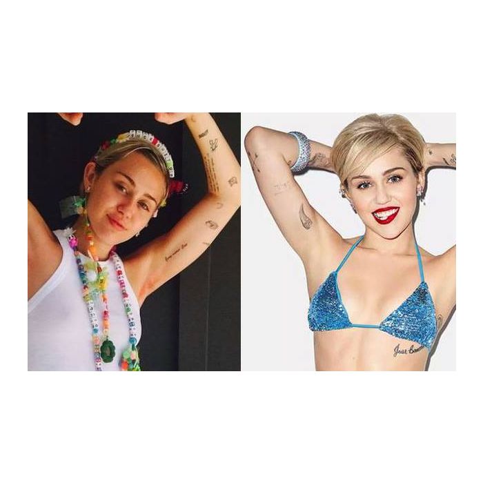  Miley Cyrus, causadora do jeito que &amp;eacute;, n&amp;atilde;o tem o menor problema em sair sem maquiagem 