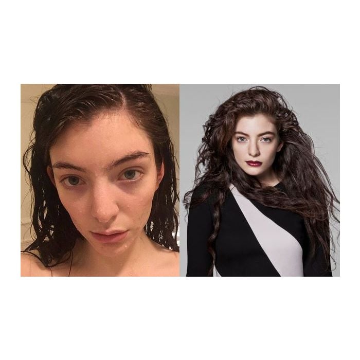 A cantora Lorde &amp;eacute; outra que sempre assume o rosto sem maquiagem 