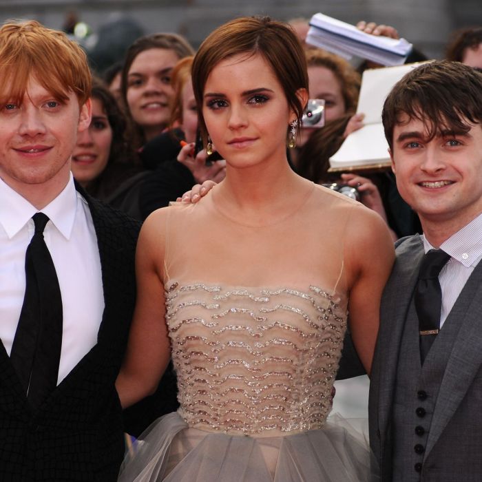 Atualmente Daniel Radcliffe, Emma Watson e Rupert Grint são celebridades conhecidas no mundo inteiro 