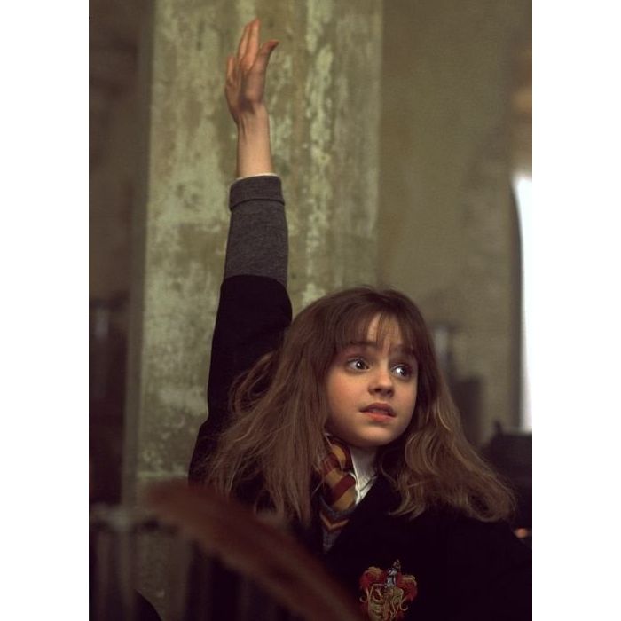  Em &quot;Harry Potter&quot;, Hermione era uma das bruxas mais inteligentes de Hogwarts 