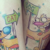 Se você e seu amigo vivem brigando como cão e gato, essa tatuagem é uma ótima escolha