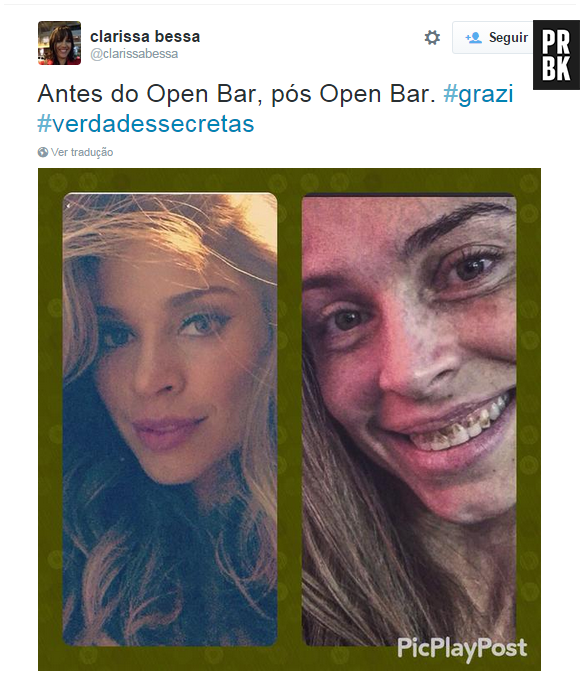 Até a Grazi Massafera, de "Verdades Secretas", passa por essa situação depois da night