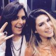 Mônica Iozzi e Fernanda Paes Leme foram conferir o show do Queen no Rock in Rio 2015