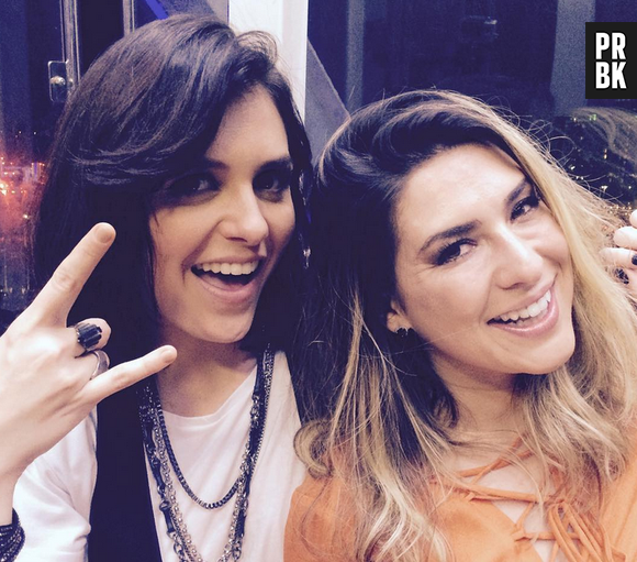 Mônica Iozzi e Fernanda Paes Leme foram conferir o show do Queen no Rock in Rio 2015