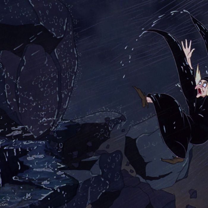A cena da morte da Rainha Má em &quot;A Branca de Neve&quot; é uma das mais tensas da Disney