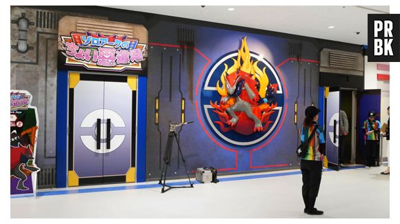 Uma sala misteriosa na "Pokémon Expo Gym" tem o tema do Zoroark