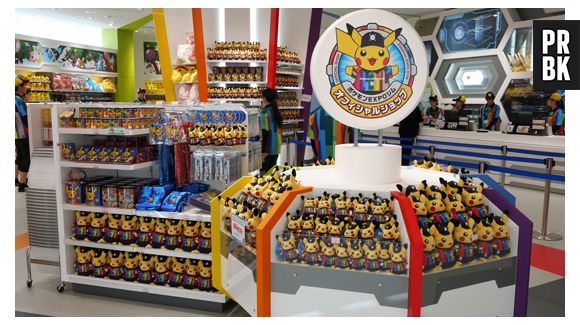 Boa parte da infraestrutura da "Pokémon Expo Gym" foi montada para comercializar produtos