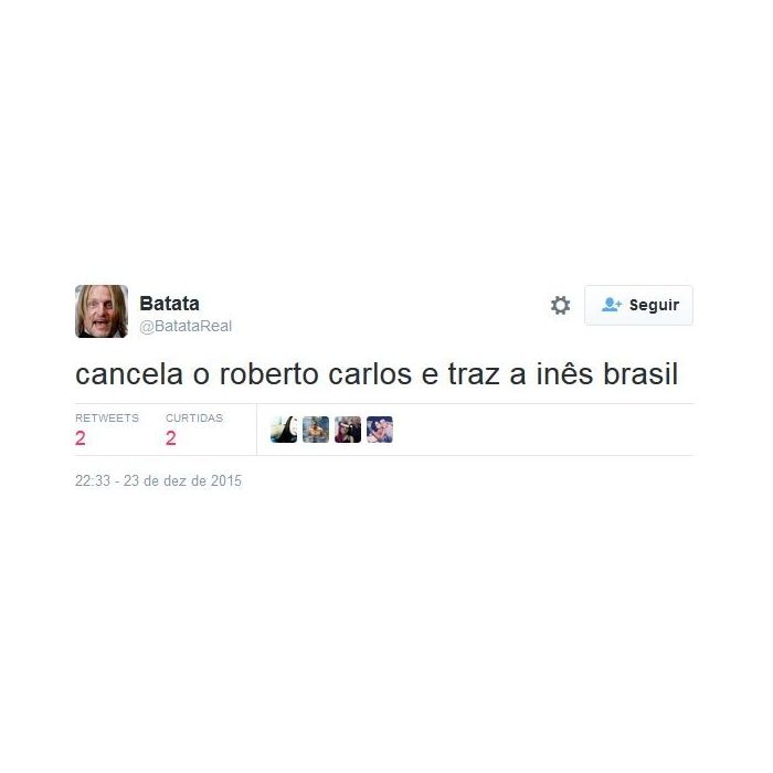 Show do Roberto Carlos pode ser substituído pelo da Inês Brasil? Internautas dizem que sim!