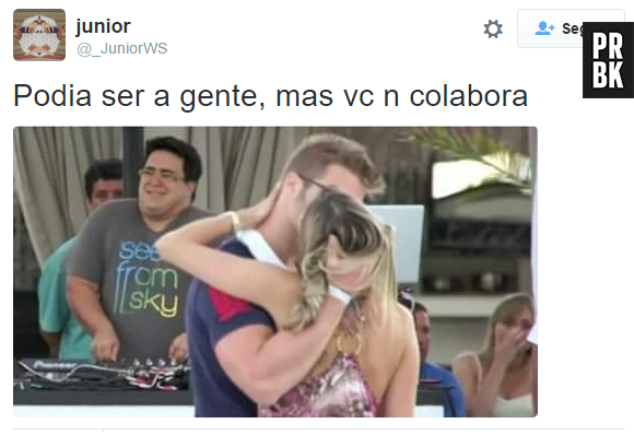 Podia ser a gente deixando André Marques com inveja, mas você não colabora