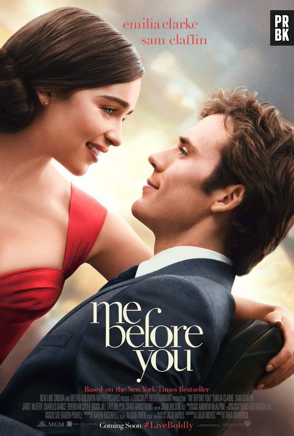 "Como Eu Era Antes de Você", com Emilia Clark e Sam Claflin, ganha primeiro cartaz