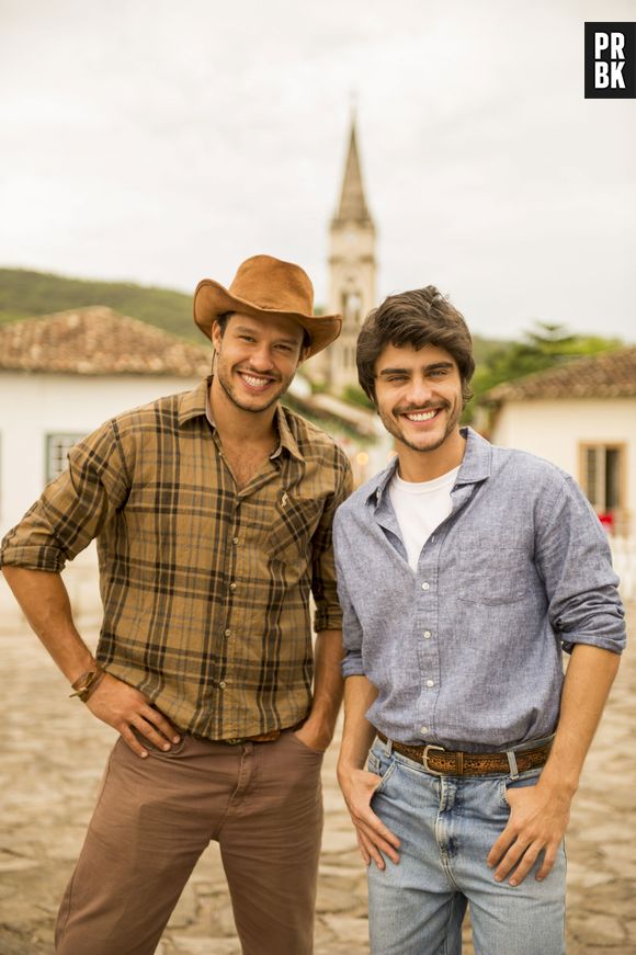 Nando Rodrigues e Guilherme Leicam são amigos que viram inimigos na novela "Em Família"