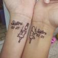 Será que você e sua irmã teriam coragem de fazer uma tatuagem dessas?