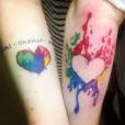 Você pode fazer essa tatuagem com sua irmã ou melhor amiga!