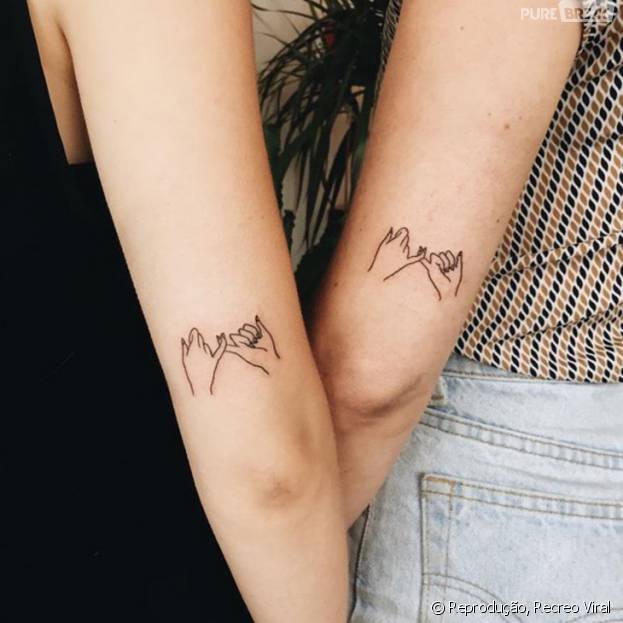 Veja tatuagens para fazer com a sua irmã ou melhor amiga!