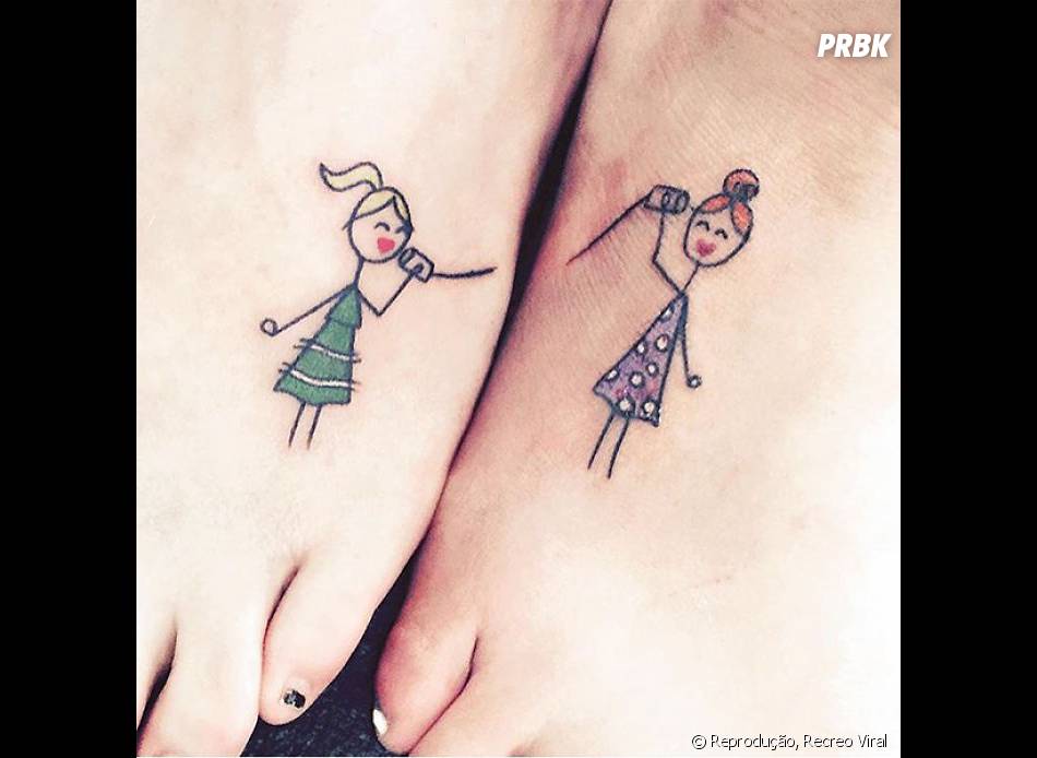 As fotos mais simples de tatuagem Se Voce E Sua Irma Gostarem De Tatuagens Mais Simples Essa E A Escolha Purebreak