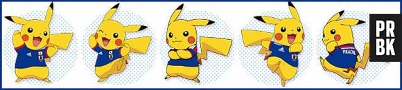 Pikachu, um do personagens principais de "Pokémon", veste a camisa do time japonês