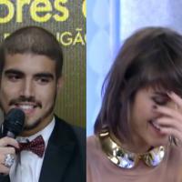 Caio Castro e Maria Casadevall falam de namoro no "Domingão do Faustão"