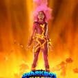 Com os fios cor-de-rosa, Lavagirl arrasou no filme "Sharkboy e Lavagirl". A mena com poderes de fogo foi interpretada por Taylor Dooley   