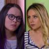 Em "Cúmplices de Um Resgate", Isabela (Larissa Manoela) e Rebeca (Juliana Baroni) andam se desentendendo muito!