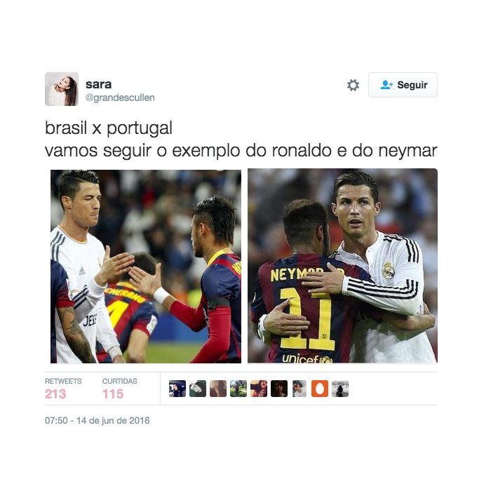 Porém, algumas pessoas querem paz entre Portugal e Brasil. O que vocês acham?