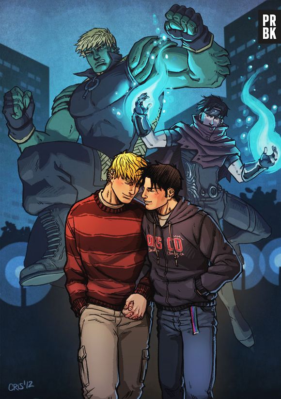 Hulkling e Wiccan, da Marvel, são um casal dos Jovens Vingadores.