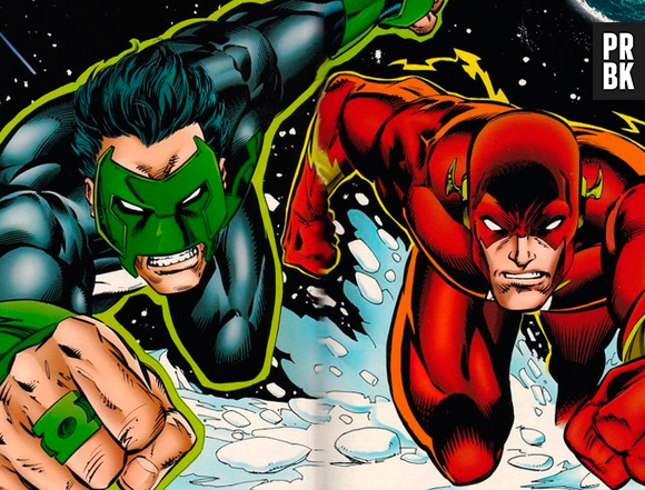Flash e Lanterna Verde formam aquele tipo de amizade de novatos que entram num lugar onde todo mundo já se conhece!