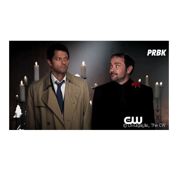Em "Supernatural", Castiel (Misha Collins) e Crowley (Mark Sheppard) foram dupla (nada) dinâmica na 12ª temporada!