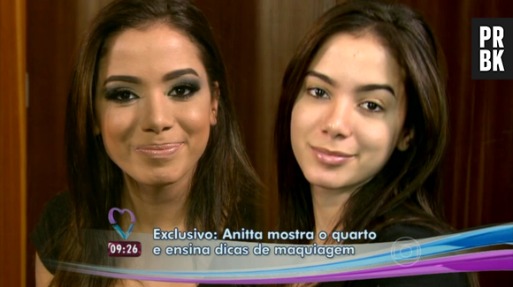 Anitta aparece sem maquiagem no "Mais Você", prepara uma pizza e ainda dispara: "Estou solteira!"