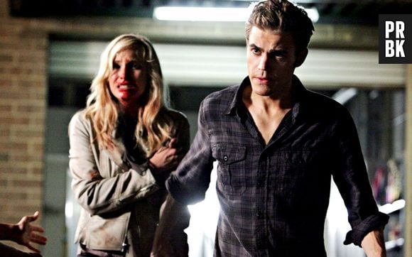 Em "The Vampire Diaries", Stefan (Paul Wesley) defende Caroline (Candice Accola) de todos os perigos